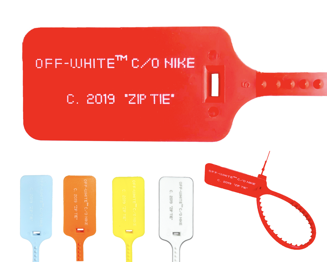 "The Ten" :Nike x Off-White ZIP TIE TAG Replacement